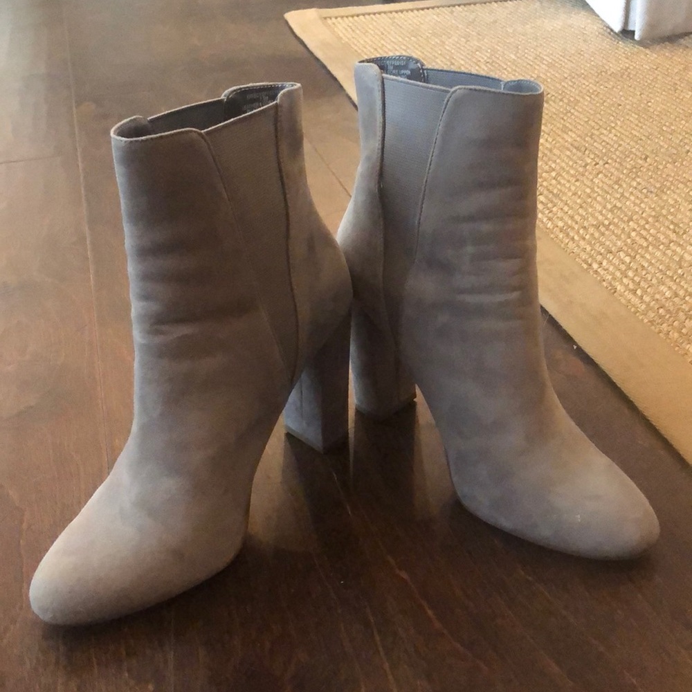 Steve Madden Effect Block Heel Booties